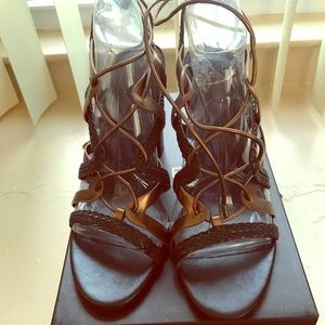 Charles David strappy block heel